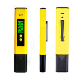 PH Detector Digital PH Tester Large LCD Display Precision PH Meter Water Quality Test Meter For Household Drinking Water, Aquarium, Swimming Pools(Yellow)