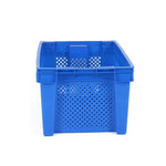 Blue Turnover Basket Thickened Plastic Frame Turnover Box Large Turnover Basket Plastic Basket Storage Basket 620 Misplaced Basket