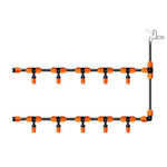 Irrigation Equipment Atomization Spray Nozzle Cooling Spray Head Automatic Watering Device Home Spray System Hanging Orange Single Outlet Atomization