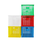 Large Square Plastic Basket Turnover Basket Factory Plastic Frame Turnover Box Express Basket Outside 800 * 570 * 510 (blue)