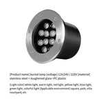 Led Buried Lamp Lawn Lamp Courtyard Lamp Outdoor Embedded Buried Lamp 3w Green 12v