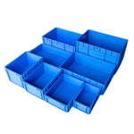 400 * 300 * 175mm Plastic Turnover Box Logistics Transfer Box Warehouse Workshop Plastic Box Transportation Storage Box (blue)