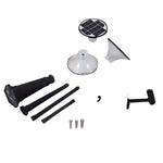 Outdoor Solar Road Lamp 2.5m Garden Lamp (including Led Light Source 15w) Black