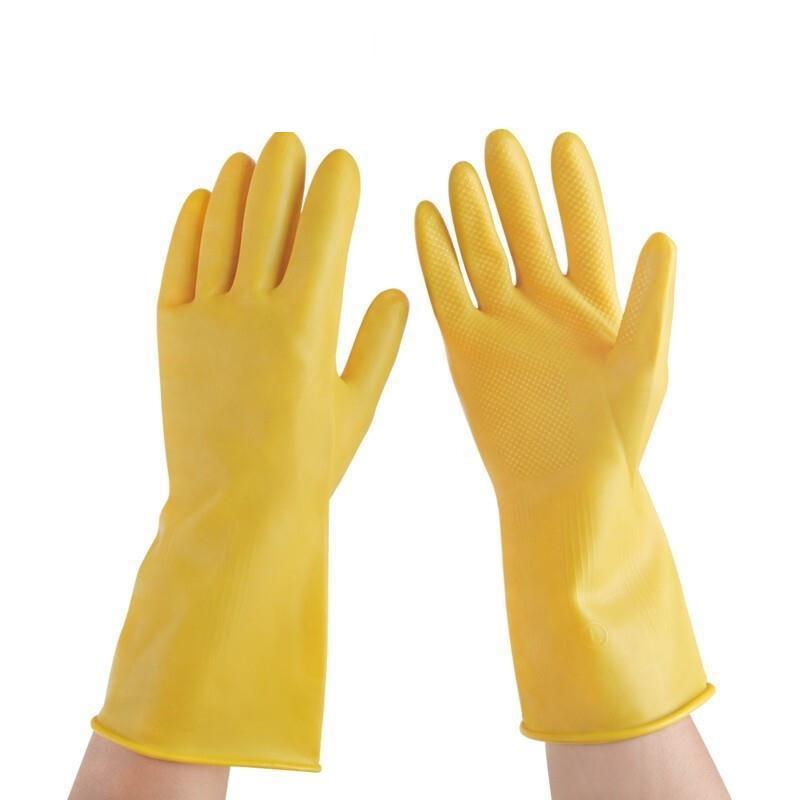 Thicken Latex Gloves Housekeeping Dishwashing Laundry Protective Gloves Wear Resistant Protective Gloves