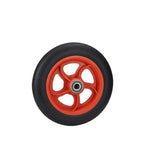 6 Pieces Hand Wheel 12 Inch Carrier Trailer Freight Wheel Tiger Cart Solid Rubber Wheel Caster Red Windmill Rubber Wheel