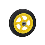 6 Pieces Hand Wheel 12 Inch Carrier Trailer Freight Wheel Tiger Cart Solid Rubber Wheel Caster Red Windmill Rubber Wheel