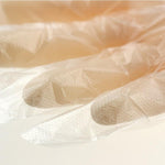 100 Pieces / Bag Gloves Disposable PE Film Gloves Powder Free Left And Right Hand General Transparent Gloves