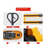 Manual Hydraulic Truck Forklift 2t Carrier Hydraulic Tractor Floor Bull Hand Push Pull Pallet Forklift Lift Loading And Unloading Fork Width 685mm Nylon Double Wheel