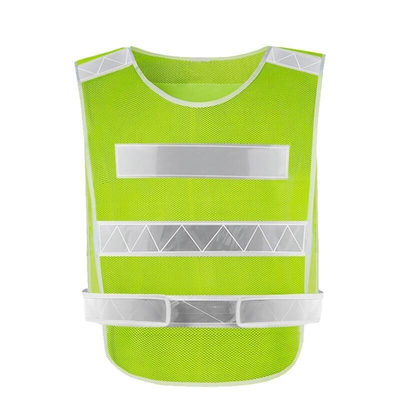 Reflective Vest with Mesh Breathable Fabric Reflective Safety Vest Running Ridding Working Vest - Fluorescent Yellow