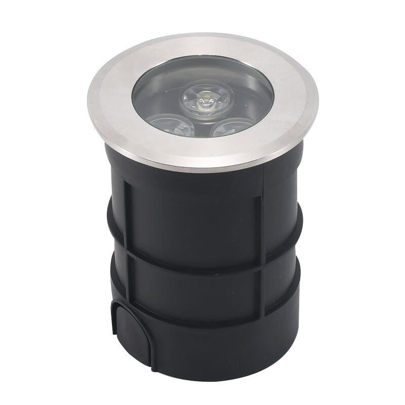 LED All Stainless Steel Small Buried Lamp Outdoor Embedded Waterproof Small Buried Lamp 62 * 80mm Warm Light 12v