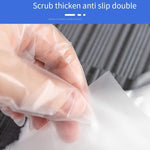 Free Size 100 Pieces / Bag Disposable Gloves Thickened CPE Gloves Transparent Household Catering Waterproof Protective Gloves