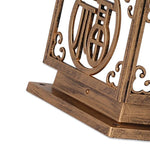 Solar Lamp Column Head Lamp Column Lamp Courtyard Lamp Chinese Garden Villa Landscape Fence Gate Column Lamp Remote Control Outdoor Waterproof Lamp 35w