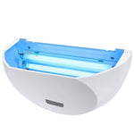 Fly Killing Lamp Mosquito Repeller Fly Killing Device Led Mosquito Killing Lamp Insect Killing Attraction Silent Artifact Double Tube Effect (white) About 90 M2