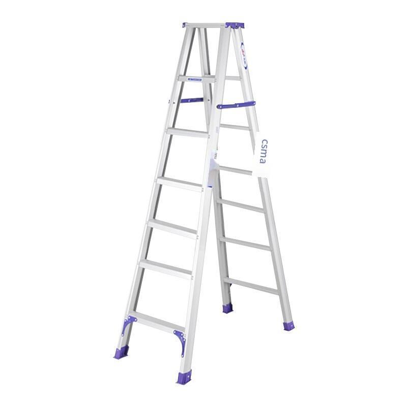 2.1m Hinge Ladder Steps Magnesium Aluminum Alloy Widening and Thickening Steps 7 * 2