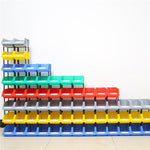 180 * 180 * 80 mm Modular Parts Box Thickened Inclined Plastic Box Material Box Components Box Screw Box Tool Box (default Blue)