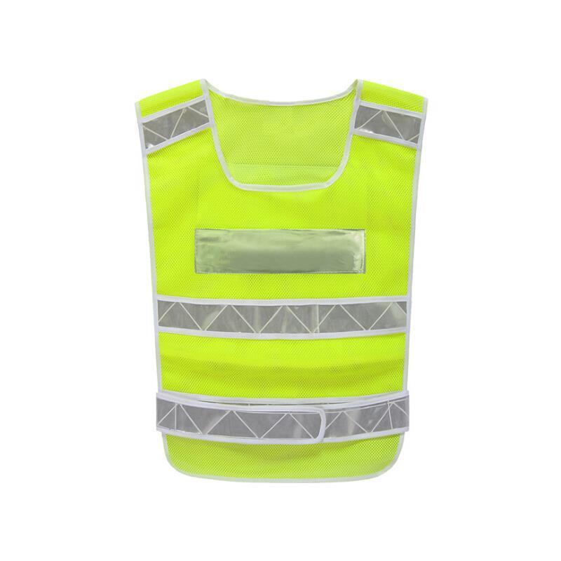 Mesh Reflective Vest Thickened Fishing Net Cloth Fluorescent Yellow Orange