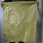 20 Pieces Woven Bag Snake Skin Bag Construction Waste Bag Logistics Woven Bag 50 * 64cm Earth Yellow Medium Thick Yellow