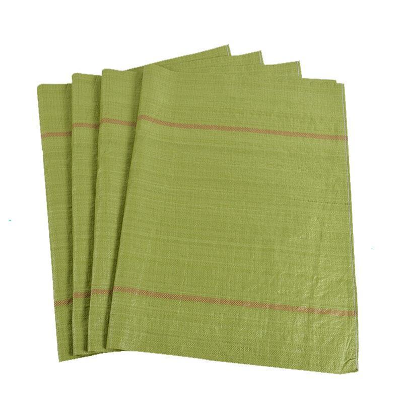 20 Pieces Woven Bag Snake Skin Bag Construction Waste Bag Logistics Woven Bag 50 * 64cm Earth Yellow Medium Thick Yellow