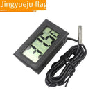 Electronic Thermometer Digital Fish Tank Refrigerator Water Temperature Meter With Waterproof Probe Black