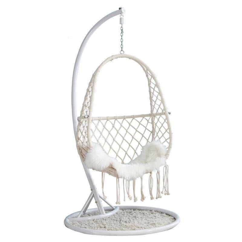Net Red Hanging Chair Hanging Basket Rattan Chair Bedroom Swing Girl Single Family Indoor Balcony Hanging Orchid Chair Hammock Bassinet Chair