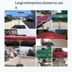 2.2m Square Sunshade Outdoor Sunshade Umbrella Outdoor Banana Umbrella Folding Umbrella Security Post Sun Umbrella Green And Light Rain Proof And Cross