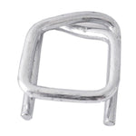 Fiber Belt With 50 Pieces Of Recycled Buckle 16mm Wide Polyester Flexible Buckle Metal Wire Clip A1214