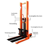 Manual Hydraulic Stacker Hydraulic Forklift 0.5t 500kg Rise 1.6m Hand Push Handling Lift Pallet Lift Stacking