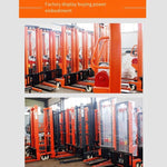 Manual Hydraulic Stacker Hydraulic Forklift 0.5t 500kg Rise 1.6m Hand Push Handling Lift Pallet Lift Stacking