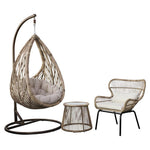 Outdoor Balcony Hanging Chair Household Basket Rattan Chair Indoor Lazy Simple Swing Hanging Chair (pillow)