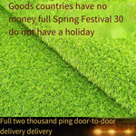 Simulation Green Plant False Turf Plastic Decorative Carpet Kindergarten Outdoor Fence Lawn Mat 1.5cm Green Bottom