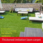 Simulation Green Plant False Turf Plastic Decorative Carpet Kindergarten Outdoor Fence Lawn Mat 1.5cm Green Bottom
