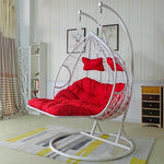 Hanging Basket Rattan Chair Double Household Indoor Swing Balcony Bassinet Chair Bird's Nest Hammock Lazy Man Tesiyou Hanging Orchid Drop Pole Coffee Fine