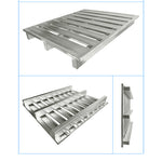 Galvanized Metal Pallet Supermarket Steel Moisture Proof Pallet Static Load 8820lbs Dynamic Load 2205lbs 2-Way Entry
