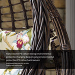 Hanging Basket Rattan Chair Bird's Nest Swing Indoor Adult Hammock Rocking Chair Courtyard Balcony Rocking Chair Singl Orchid Chair Classic Brown