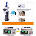 58-90% Honey Concentration Meter Refractometer Optical Honey Densitometer Honey Moisture Content Detection Meter (Including Calibration Oil )