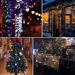 Solar Energy Color Lamp Flashing Lamp String Outdoor Courtyard Creative Sky Full Star Decorative Lamp Villa Garden Outdoor Waterproof Atmosphere Lamp