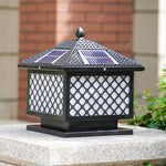 Wall Column Head Lamp Solar Energy Outdoor Courtyard Lamp Waterproof Outdoor Door Column Lamp Garden Villa Gate Household Lamp