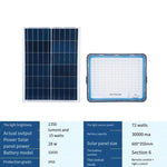 Solar Lamp Courtyard Lamp Projection Lamp LED Outdoor Lamp High-power Outdoor Lamp Door Head Spotlight Waterproof 5m Line Light