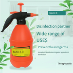 Spray Kettle 84 Disinfectant Alcohol Watering Flower Pot Manual Pressure Type Small Sprayer Electric Kettle 2L Of Orange Spot