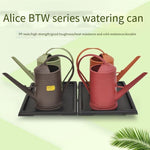 Gardening Tools Simple Flower And Grass Watering Pot Resin Plastic Watering Pot Large Capacity Gardening Watering Pot Alice Brown No Nozzle 1.5L