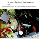 Solar Underwater Lamp Outdoor Waterproof Spotlight Courtyard Lawn Ground Lamp Garden Rockery Pool Lamp Outdoor Underwater Fish Pool Lamp