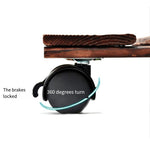 Wooden Tray Universal Wheel Flowerpot Tray Rectangular Roller Flowerpot Mobile Base 60x30cm