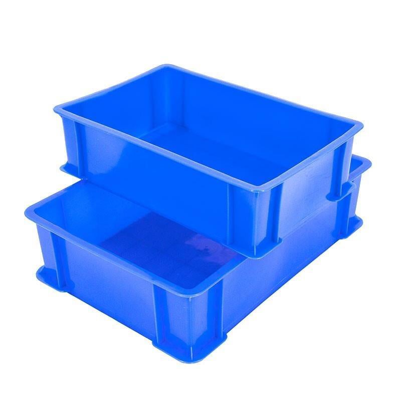 6 Pieces Thickened Plastic Plates Logistics Turnover Box Parts Box Pallet Classification Basket Toolbox Storage Box Storage Box Blue 410 * 310 * 145mm