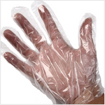 500 Pairs Thickened Disposable Gloves PE Film Gloves Transparent Gloves Food Gloves Disposable Plastic 10 Bags L