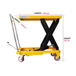 High Lift Table Hydraulic Lifting Platform Sturdy and Durable Everyday Use Raised Height 29inches Load Capacity 330lbs