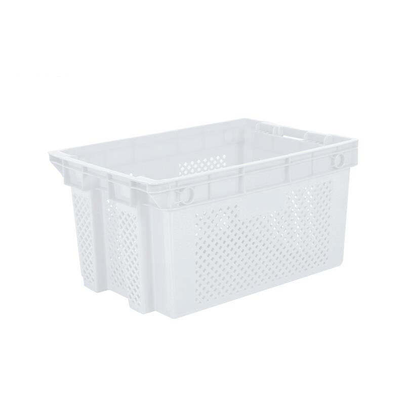 Turnover Basket Thickened Plastic Turnover Box Large Plastic Storage Basket 620 Misplaced Basket White