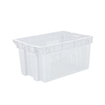 Turnover Basket Thickened Plastic Turnover Box Large Plastic Storage Basket 620 Misplaced Basket White