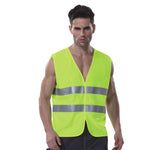 High Visibility Safety Vest With 2 Reflective Strips Construction Work Uniform Securities Clothing Reflective Vest