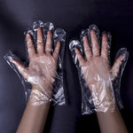 Disposable Transparent Plastic PE Gloves Thickened Food Catering Beauty And Housework Gloves 500 Pieces / 5 Package