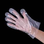 100 Pieces /100 Packs Of Transparent Gloves Disposable Gloves Protective Isolation Table Picnic Food Grade PE Adult Gloves
